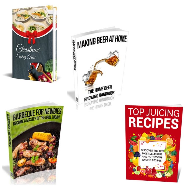 Bundle of Christmas Cooking Feast, Making Beer At Home and Barbeque for Newbies and Top Juicing Recipes